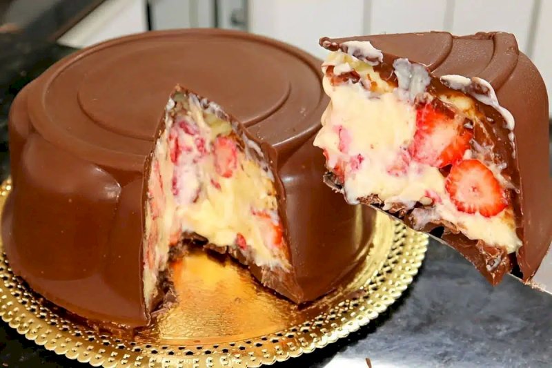 Postre Bombon de Fresa Gigante!!