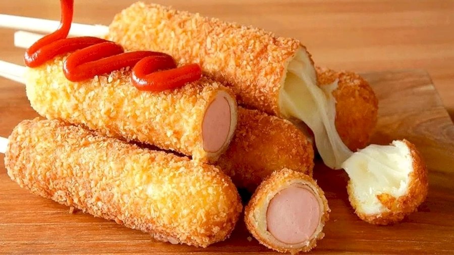 Como hacer Banderillas o Hot Dogs Coreanos