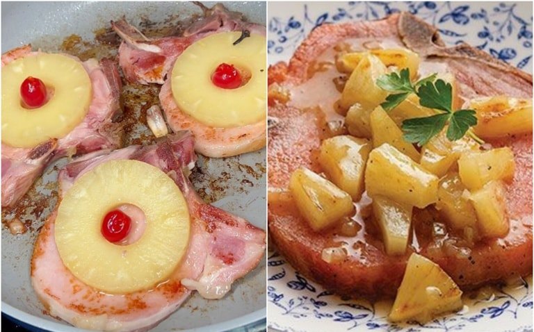 Como hacer CHULETAS en Salsa de PIÑA