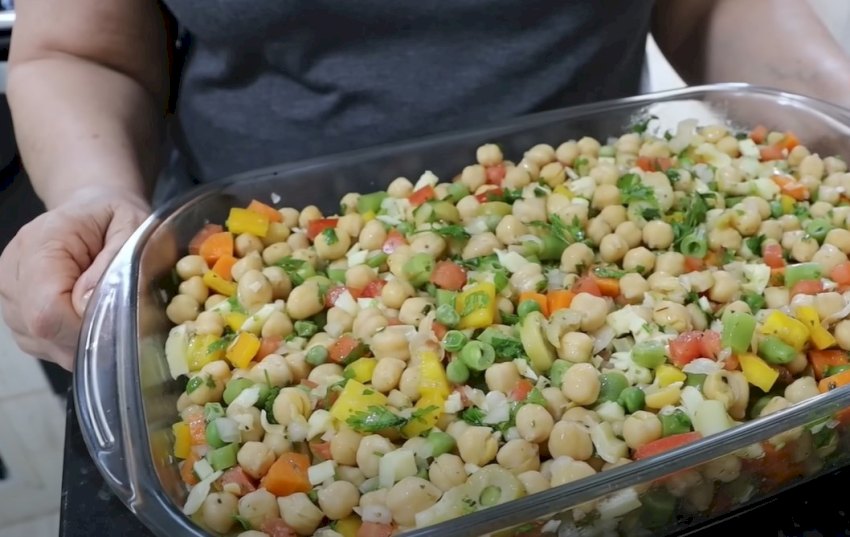 Ensalada de Garbanzos,  quedan tan deliciosa que querrás hacerla siempre