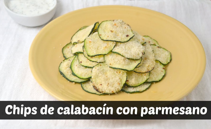 Chips de Calabacín (Zucchini) con solo 2 ingredientes.