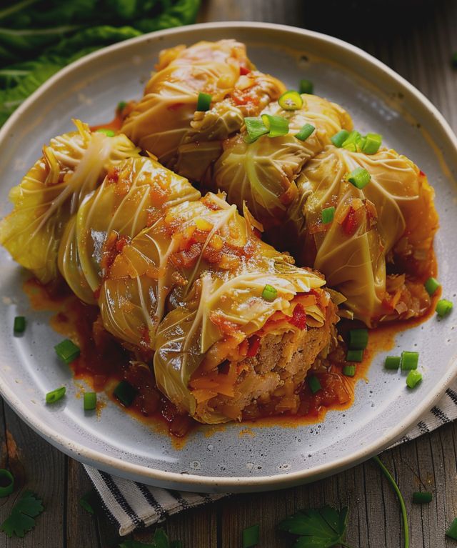 Rollos de Repollo Rellenos – Niños envueltos. Una Delicia Casera Irresistible