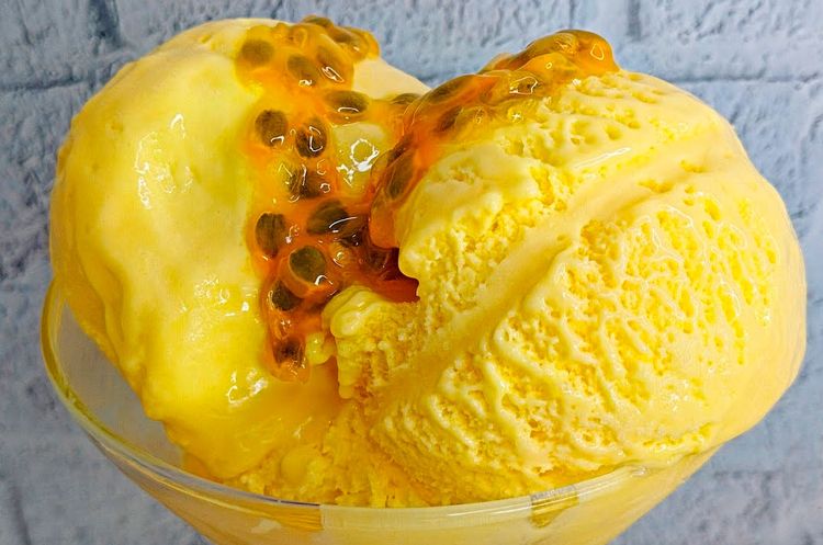 Helado Casero de Maracuyá Súper Cremoso y Sin Máquina