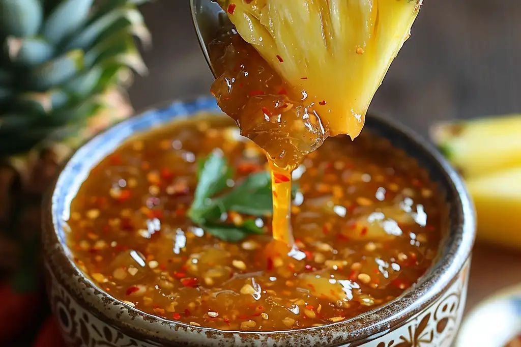Salsa de Piña Picante para Comidas Rápidas: ¡Un Toque Dulce y Picante que Encantará tu Paladar! 🌶️🍍