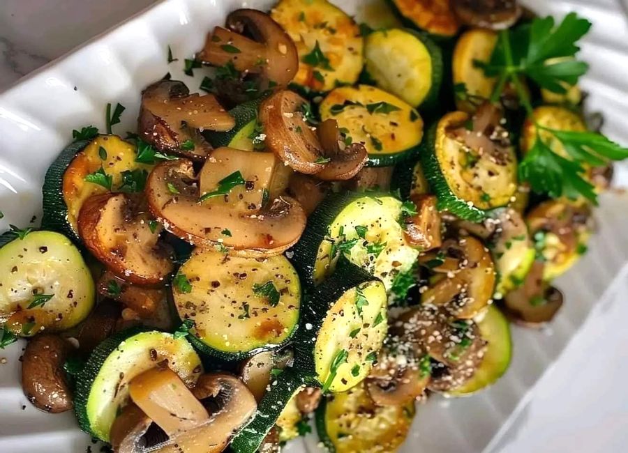 Calabacitas y Champiñones Salteados: Un Salteado Lleno de Sabor y Nutrición