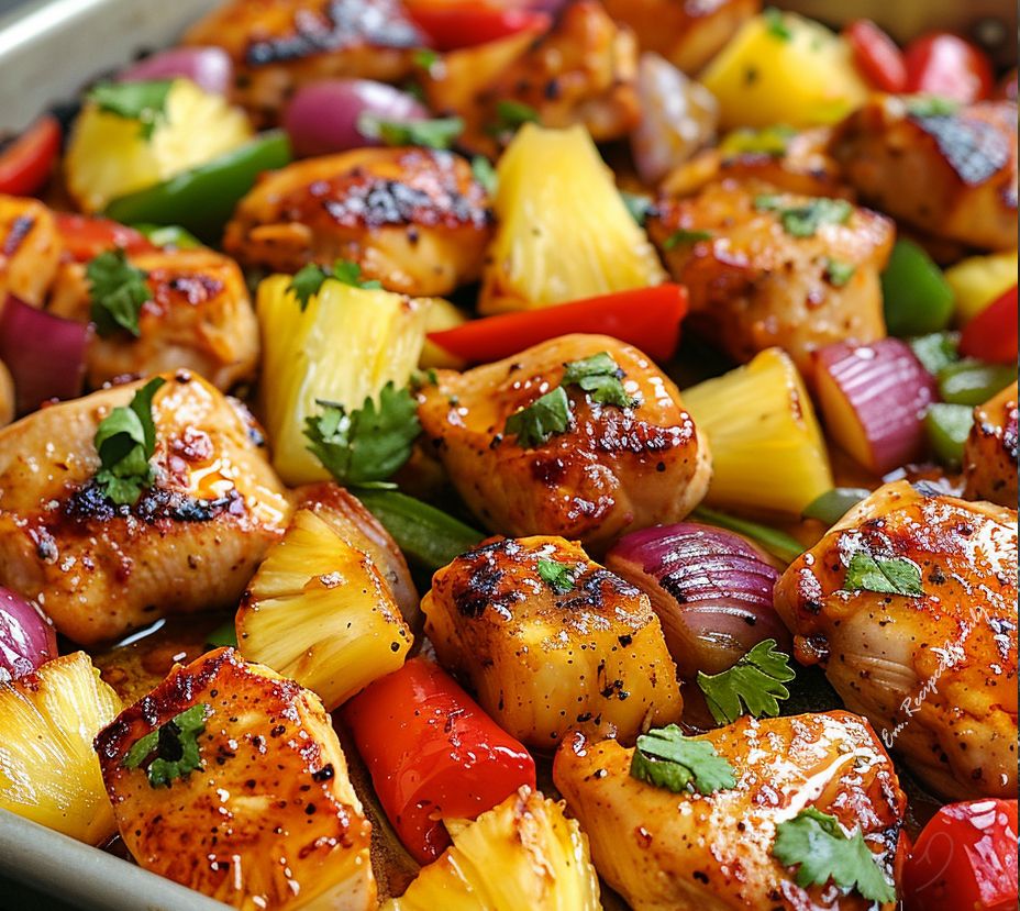  ¡Sabor Tropical en Minutos! Pollo Hawaiano en Sartén que te Enamorará