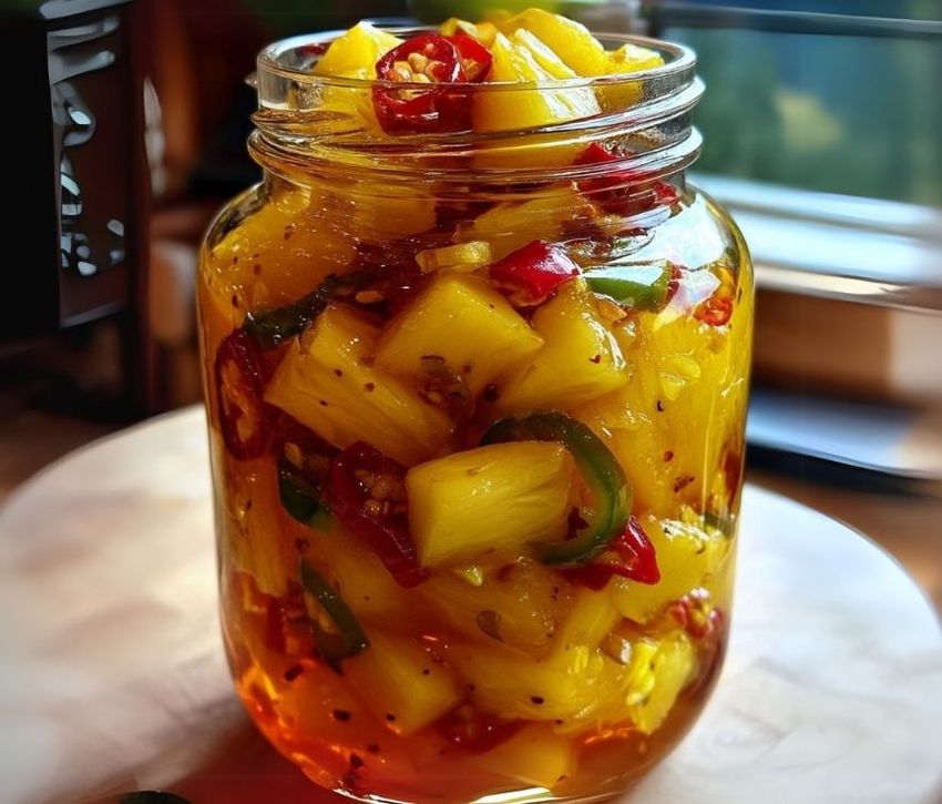 Dulce Tropical de Piña con Toque de Especias