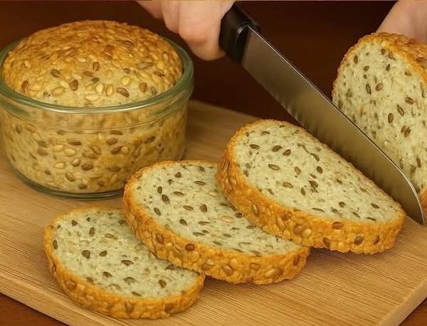 🍞 ¡Pan en Frasco y Sin Complicaciones! ✅ Sin harina blanca, sin levadura y sin azúcar 😍