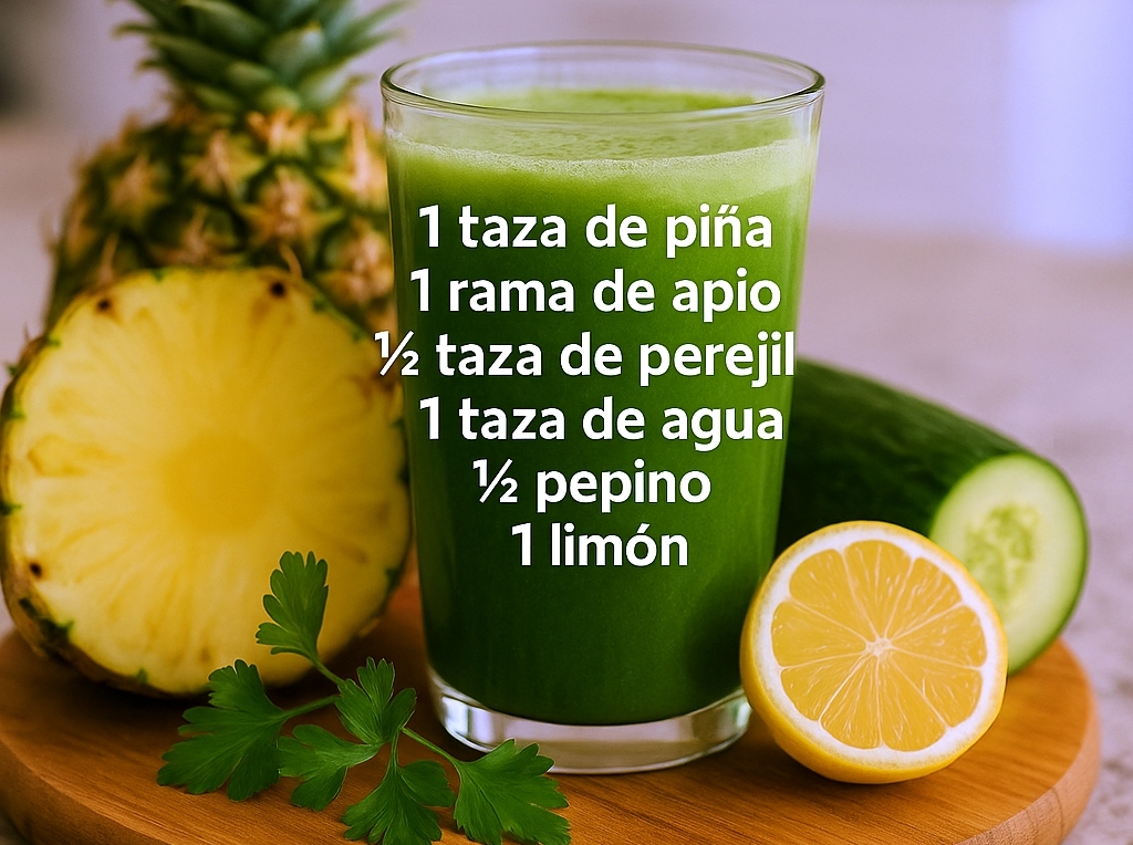 🥒🍍 ¡Limpia tus riñones naturalmente con este jugo delicioso! 🍍🥒