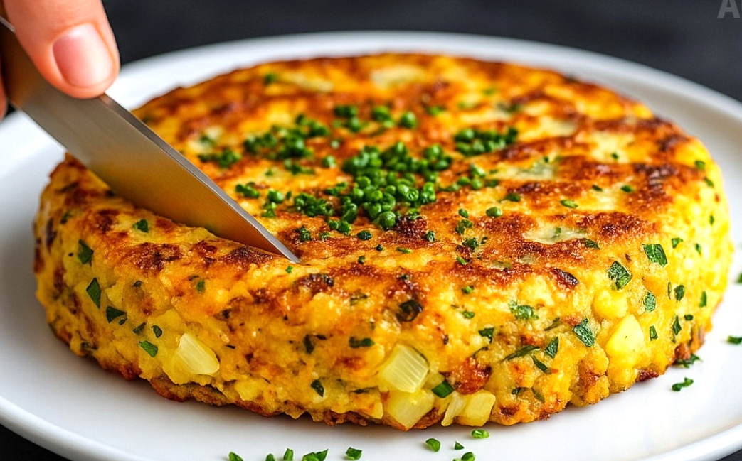 🥒 Torta de Calabacín a la Sartén: Rellena, Jugosa y Sin Horno 🔥 ¡La Receta Más Deliciosa y Económica!