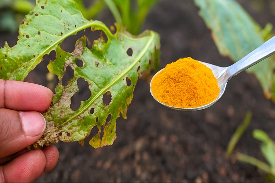 🌼 ¡Sorprendente! La cúrcuma en polvo puede salvar tus plantas 🧡🌱